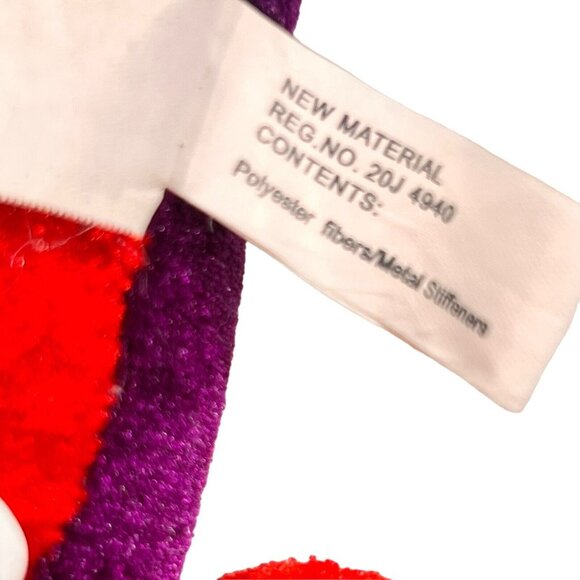 Classic Toy Company Dragon Plush Stuffed Animal Red Purple Loop to Hang Toy - Picture 5 of 11